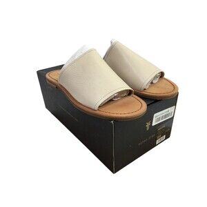 FRYE Womens Robin Slide Sandal Original Craftsmen Footwear Off White Size 7.5M